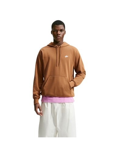 Vyriška palaidinė Nike Club FT PO Hoodie šviesiai ruda FN3866 270