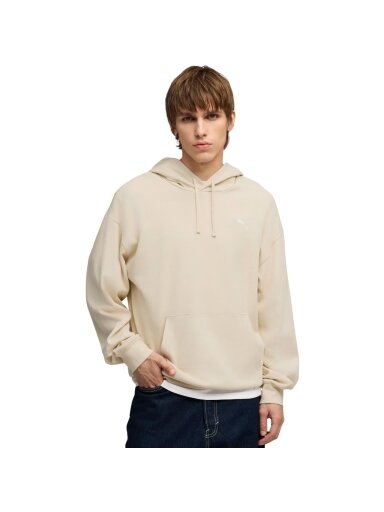 Puma ESS Elevated Relaxed Hoodie vyriškas megztinis smėlio spalvos 692019 87