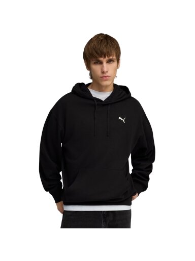 Puma ESS Elevated Relaxed Hoodie vyriškas džemperis juodas 692019 01