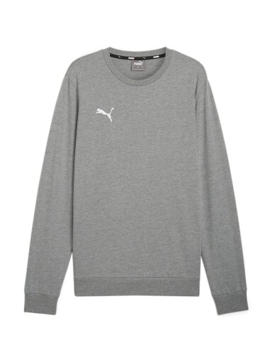 Puma Team Goal Casuals Crew Neck Sweat vyriškas džemperis pilkas 658592 33