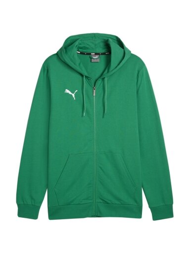 Puma Team Goal Casuals vyriškas džemperis su gobtuvu žalias 658595 05