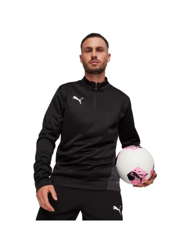 Puma TeamGoal Training 1/4 Zip Top vyrams juoda 658629 03