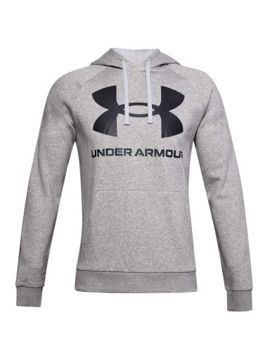 Under Armour Rival Fleece Big Logo Hd vyriškas džemperis pilkas 1357093 011