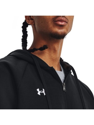 „Džemperis“ vyriškas „Under Armour“ „Fleece FZ“ juodas gobtuvas 1379767 001
