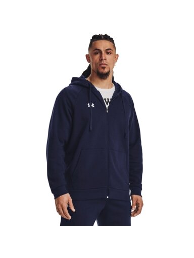 Vyriškas „Under Armour“ „FZ“ vilnos džemperis, tamsiai mėlynas, 1379767 410