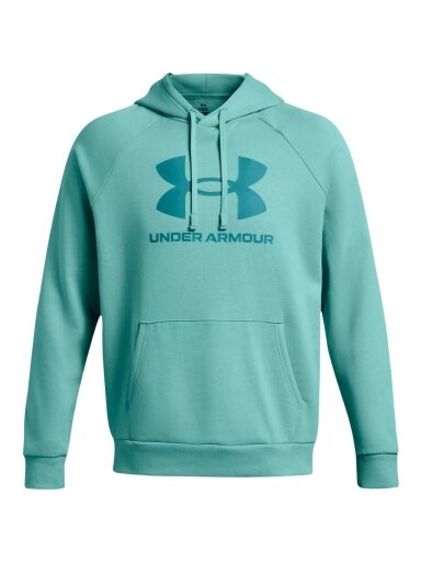 Under Armour Rival Fleece Logo HD vyriškas džemperis, tamsiai mėlynas 1379758 482