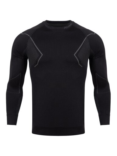Alpinus Active Base Layer vyriškas termo džemperis, juodos ir pilkos spalvos GT43189
