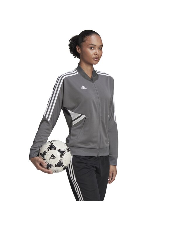 Adidas Condivo 22 Track Jacket Full Zip moteriškas džemperis pilkos ir baltos spalvos HD2280 2