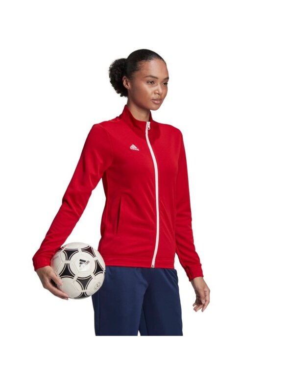 Adidas Entrada 22 Track Jacket moteriškas džemperis raudonas H57562 2