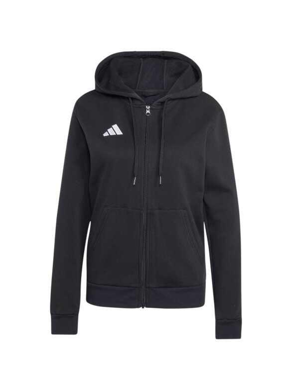 Adidas Entrada 26 Full Zip Hoodie džemperis moterims juodas KF5939 1 Adidas Entrada 26 Full Zip Hoodie džemperis moterims juodas KF5939 1