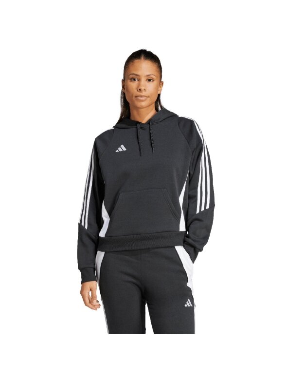 Adidas Tiro 24 Moteriški džemperiai su gobtuvu juodi IJ5607 2 Adidas Tiro 24 Moteriški džemperiai su gobtuvu juodi IJ5607 2