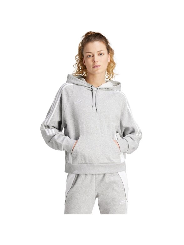 Adidas Tiro 24 Moteriškas džemperis su gobtuvu, pilkas IR7509 2 Adidas Tiro 24 Moteriškas džemperis su gobtuvu, pilkas IR7509 2