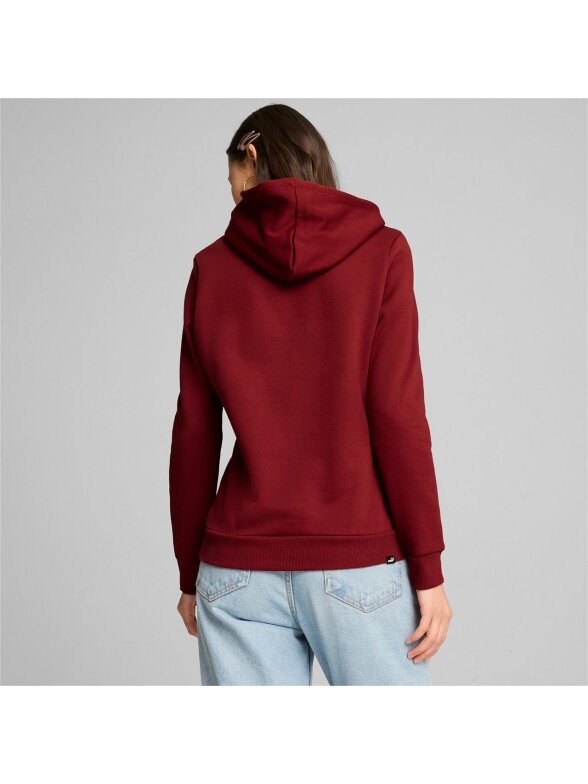 Puma Ess+ Logo LAB Hoodie FL moteriškas džemperis bordo spalvos 682987 13 4