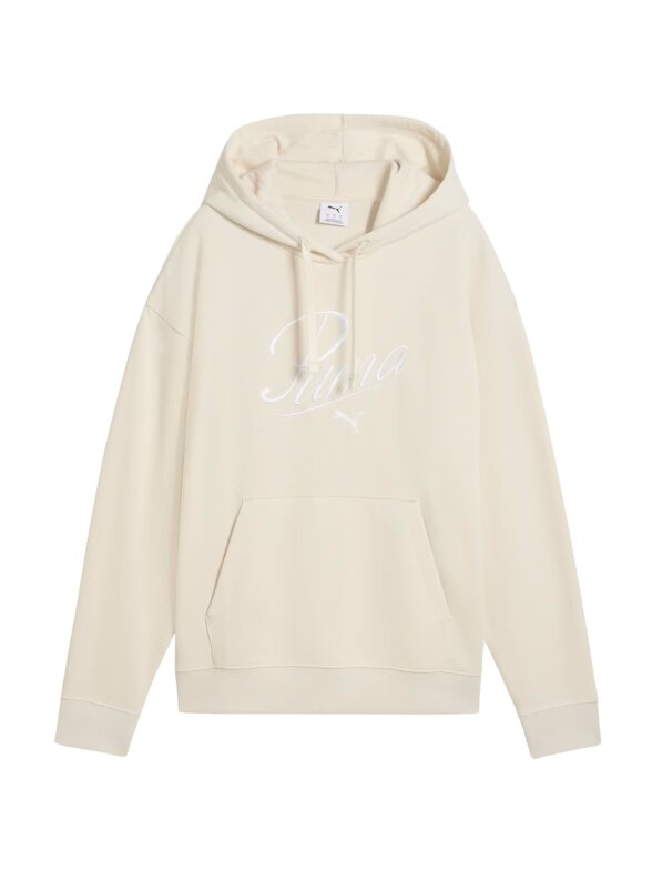 Puma Ess Script Comfort Hoodie moterims kreminio spalvos 684983 87