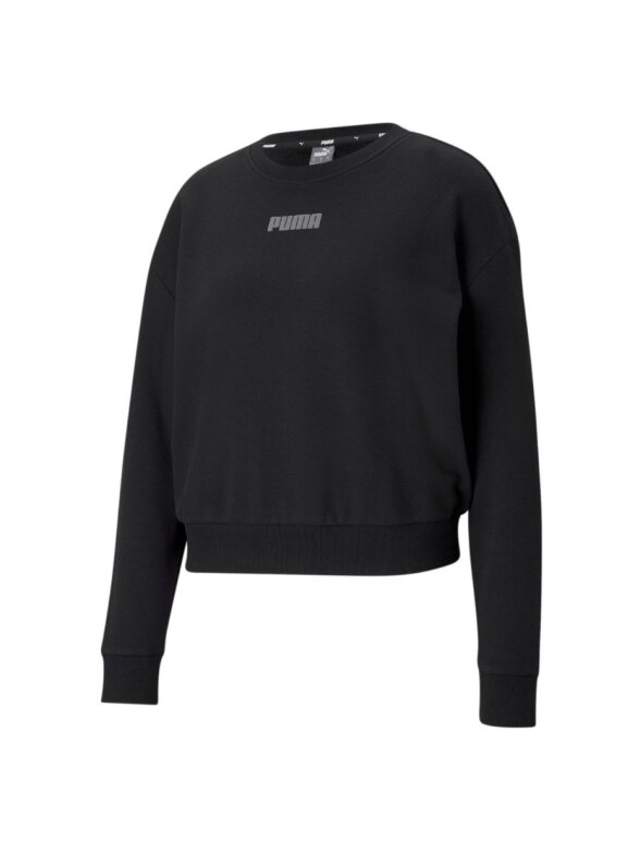 Puma Modern Basics Crew TR moteriškas džemperis juodas 585932 01 Puma Modern Basics Crew TR moteriškas džemperis juodas 585932 01