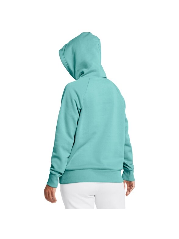 Under Armour Rival Flecce Hoodie moteriškas džemperis mėtų 1379500 482 2