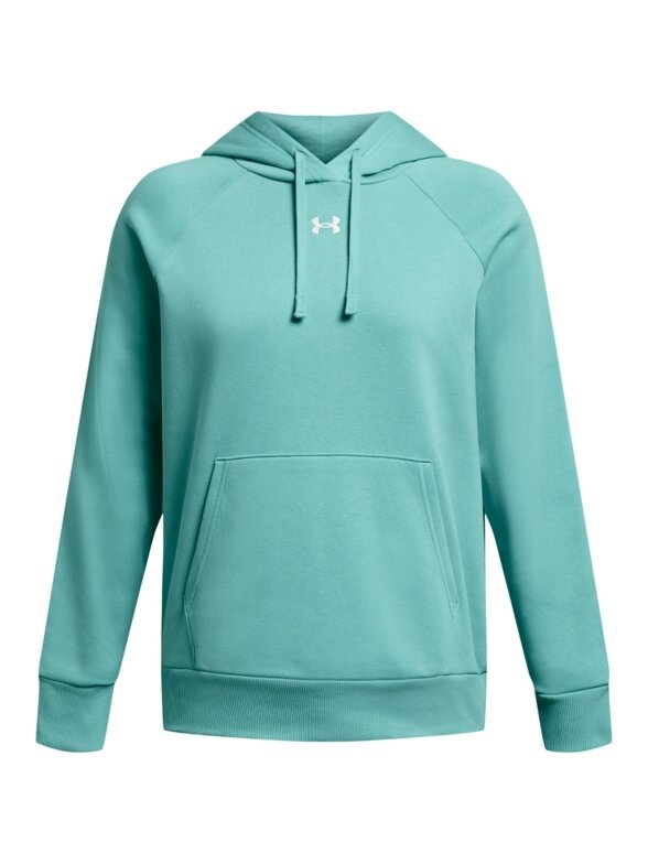 Under Armour Rival Flecce Hoodie moteriškas džemperis mėtų 1379500 482 Under Armour Rival Flecce Hoodie moteriškas džemperis mėtų 1379500 482