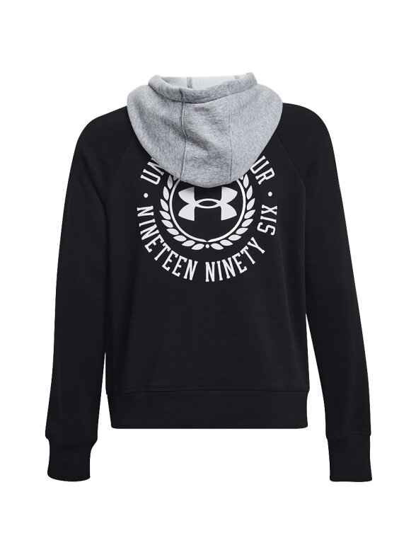 Under Armour Rival Fleece CB Hoodie moteriškas džemperis juodas 1373031 001 2