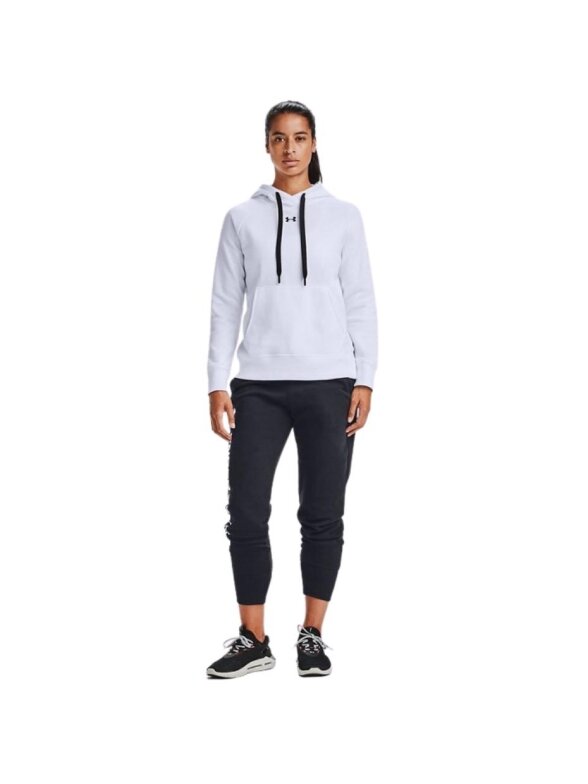 Under Armour Rival Fleece HB Hoodie moteriškas džemperis baltas 1356317 100 2