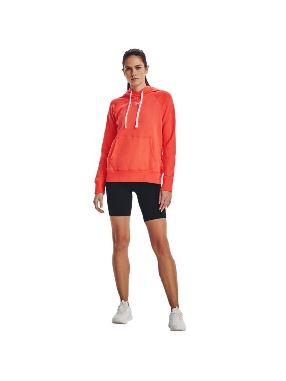 Under Armour Rival Fleece HB Hoodie moteriškas džemperis oranžinis 1356317 877 2