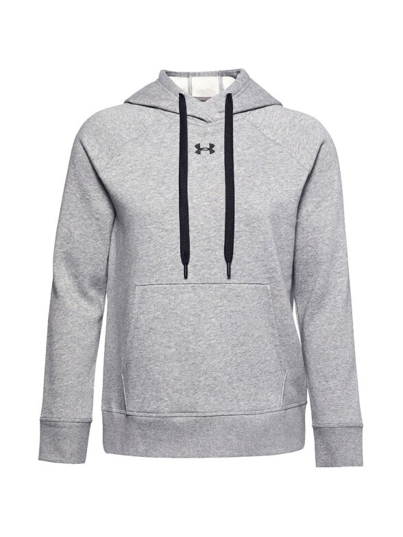Under Armour Rival Fleece Hb Hoodie moteriškas džemperis pilkas 1356317 035 Under Armour Rival Fleece Hb Hoodie moteriškas džemperis pilkas 1356317 035