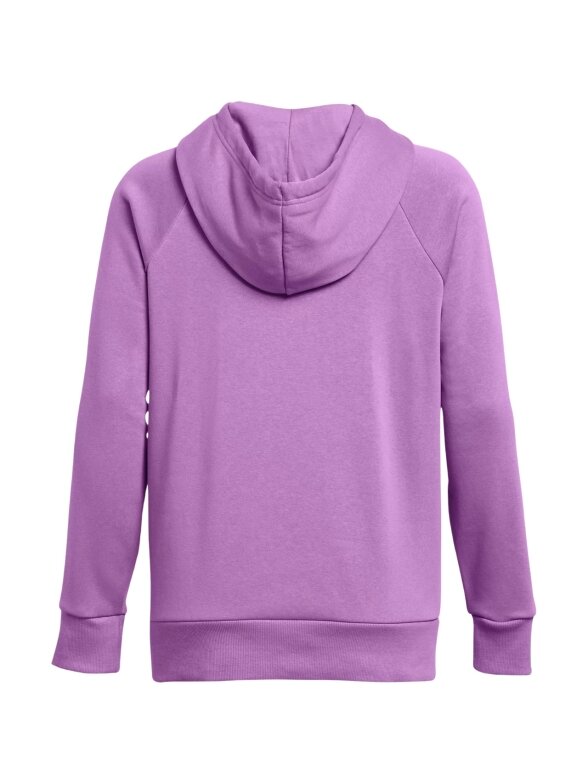 Under Armour Rival Fleece Hoodie moteriškas džemperis violetinis 1379500 560 2