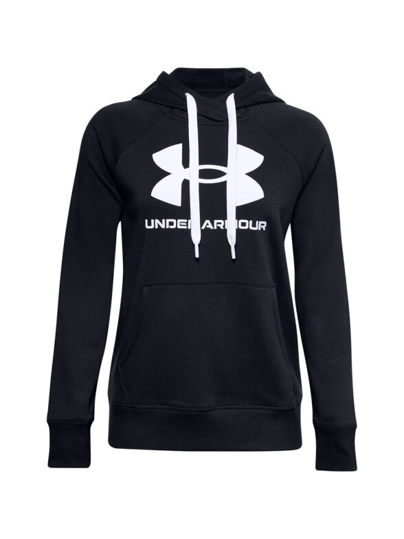 Moteriški džemperiai Under Armour Rival Fleece Logo Hoodie giliai juoda 1356318 001 Moteriški džemperiai Under Armour Rival Fleece Logo Hoodie giliai juoda 1356318 001