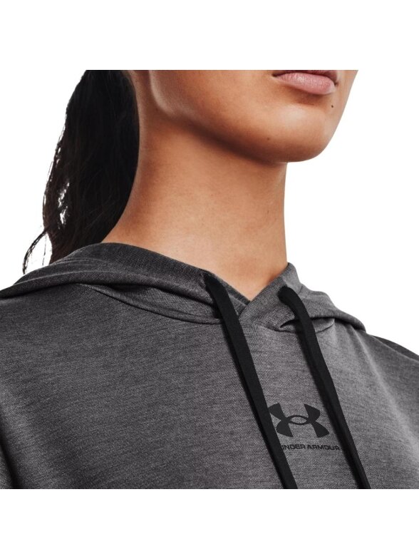 Under Armour Rival Terry Hoodie moteriškas džemperis, grafitas 1369855 010 3