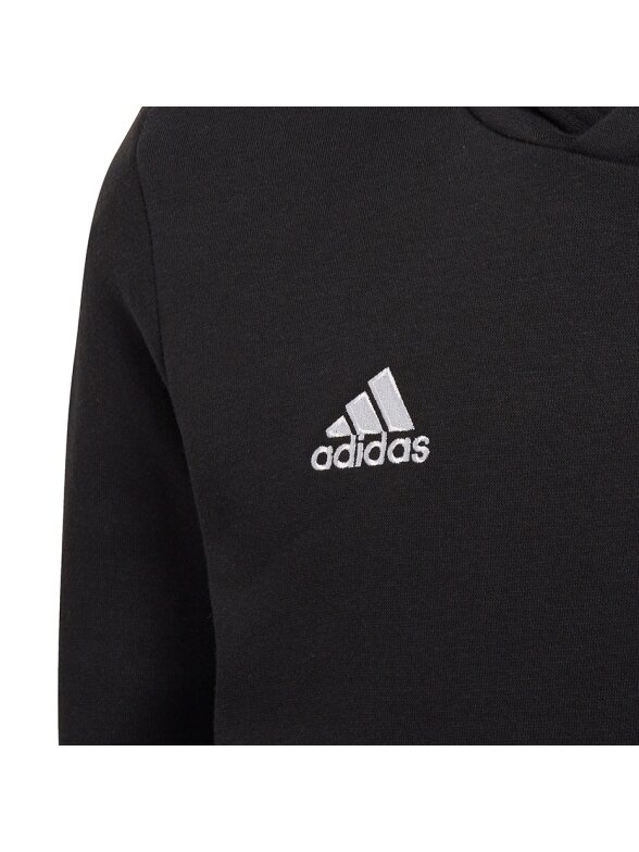 Adidas Entrada 22 Hoody vaikiški džemperiai, juodi H57516 2 Adidas Entrada 22 Hoody vaikiški džemperiai, juodi H57516 2