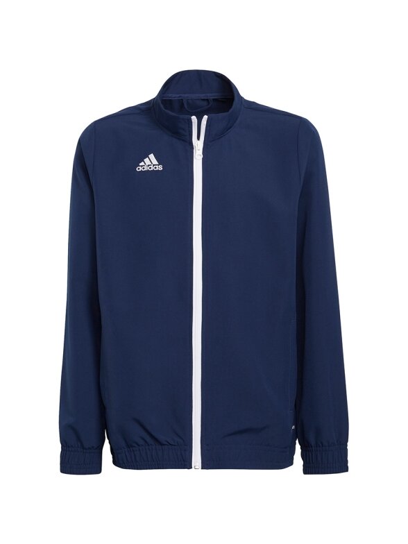 Adidas Entrada 22 Presentation Jacket vaikiškas džemperis, tamsiai mėlynas H57482 Adidas Entrada 22 Presentation Jacket vaikiškas džemperis, tamsiai mėlynas H57482
