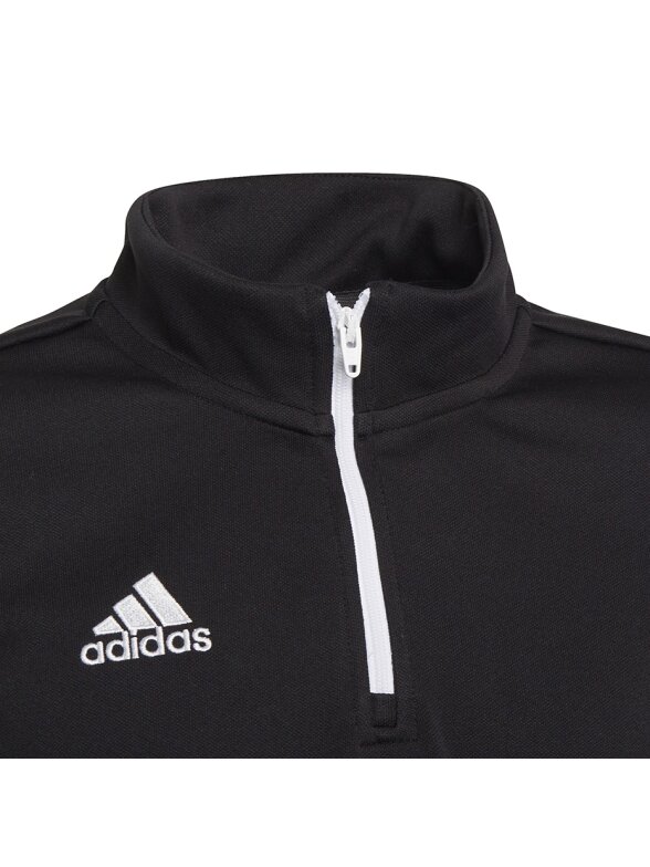 Adidas Entrada 22 Training Top vaikiški džemperiai, juodi H57547 2 Adidas Entrada 22 Training Top vaikiški džemperiai, juodi H57547 2