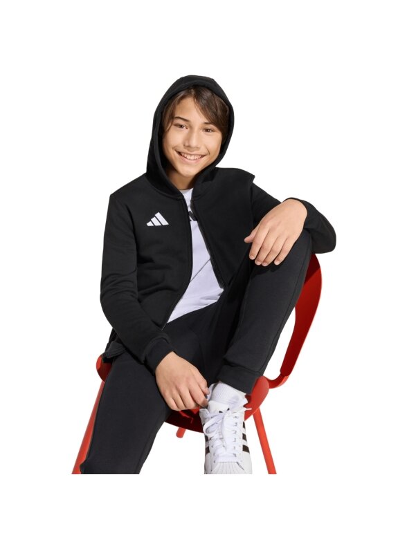 Adidas vaikams džemperis Entrada 26 Full Zip Hoodie juodas KH1782 3 Adidas vaikams džemperis Entrada 26 Full Zip Hoodie juodas KH1782 3