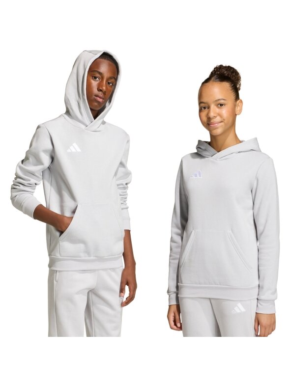 Adidas Entrada 26 Hoody vaikiški džemperiai, pilki JZ6562 Adidas Entrada 26 Hoody vaikiški džemperiai, pilki JZ6562