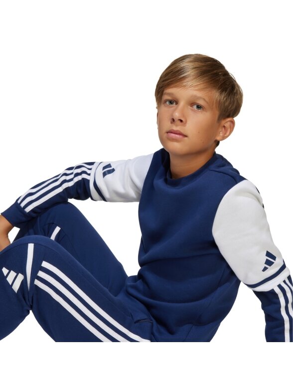 Adidas Squadra 25 Sweat Crew vaikams tamsiai mėlyna JD4814 5 Adidas Squadra 25 Sweat Crew vaikams tamsiai mėlyna JD4814 5