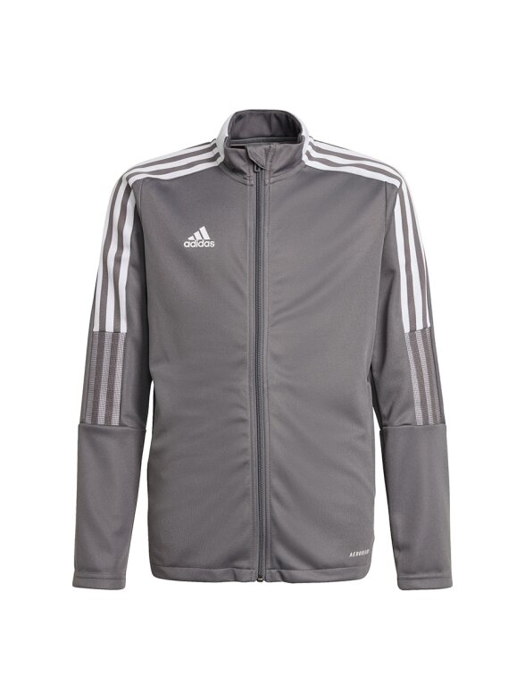 Adidas Tiro 21 Track vaikiškas džemperis pilkas GM7311 Adidas Tiro 21 Track vaikiškas džemperis pilkas GM7311