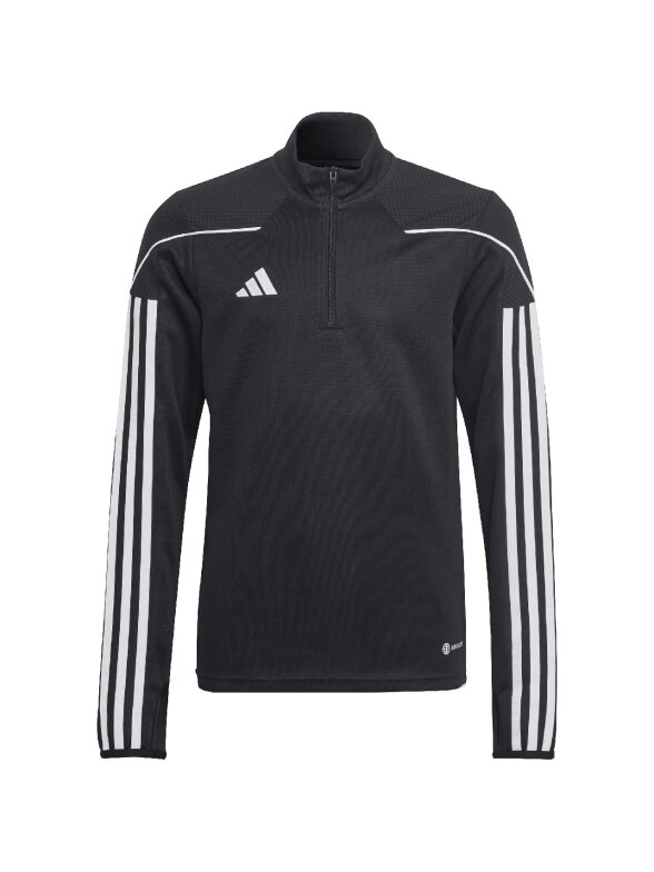 Adidas Tiro 23 League Training Top vaikiški džemperiai, juodos ir baltos spalvos HS3487
