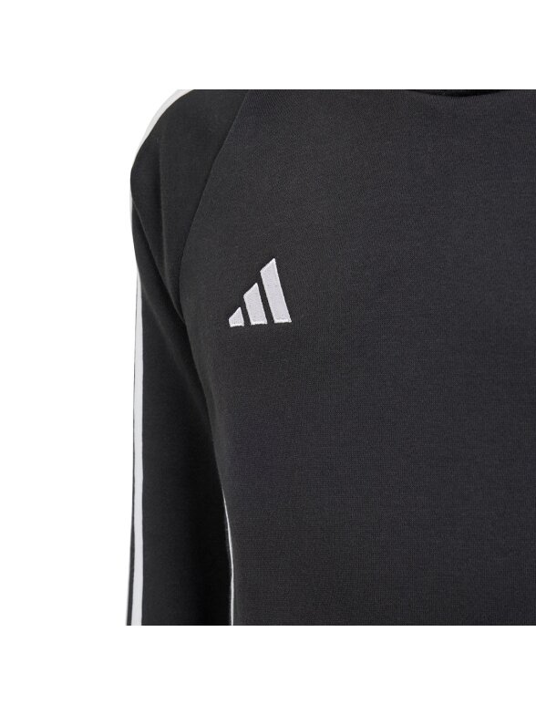 Adidas Tiro 24 Hooded Sweat vaikiškas džemperis, juodas IJ5611 2 Adidas Tiro 24 Hooded Sweat vaikiškas džemperis, juodas IJ5611 2