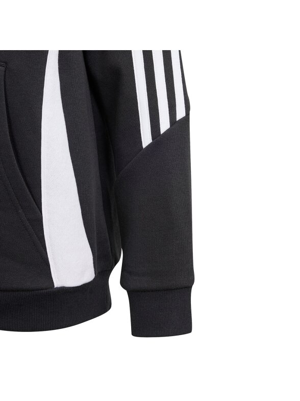Adidas Tiro 24 Hooded Sweat vaikiškas džemperis, juodas IJ5611 3 Adidas Tiro 24 Hooded Sweat vaikiškas džemperis, juodas IJ5611 3