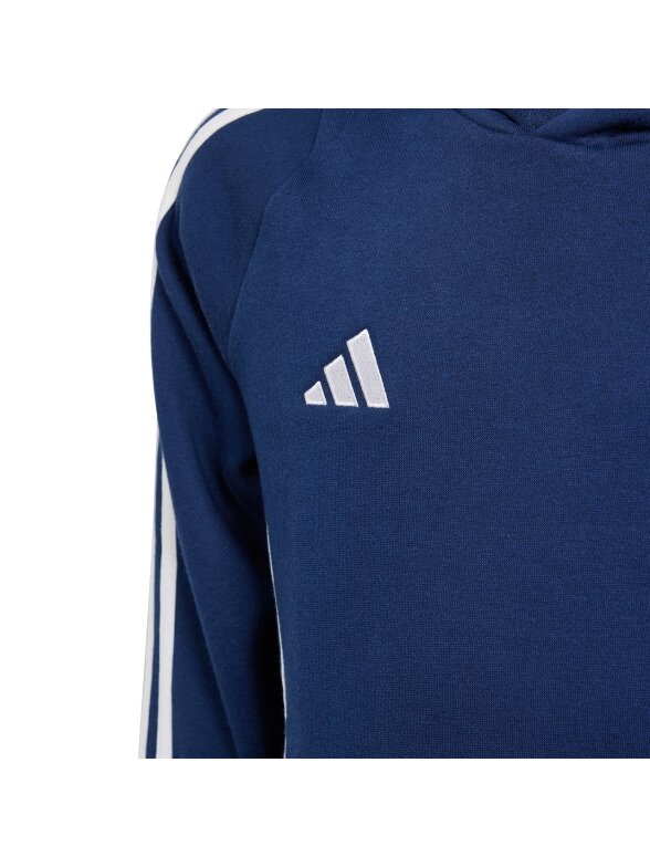 Adidas Tiro 24 Hooded Sweat vaikiškas džemperis, tamsiai mėlynas IR7504 2 Adidas Tiro 24 Hooded Sweat vaikiškas džemperis, tamsiai mėlynas IR7504 2