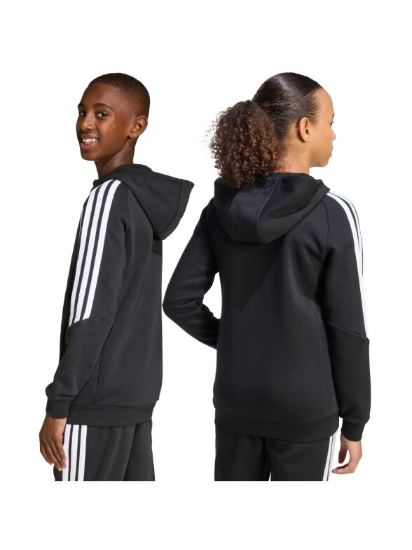Adidas Tiro 26 League Sweat Full Zip Hoodie vaikams juoda KF3324 2 Adidas Tiro 26 League Sweat Full Zip Hoodie vaikams juoda KF3324 2