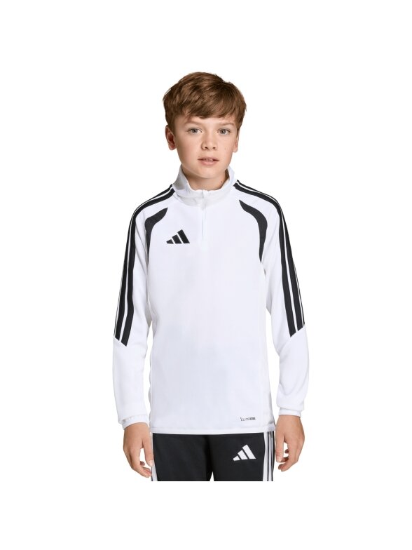 Adidas Tiro 26 League Training Top treniruočių džemperis vaikams balta KC3696 Adidas Tiro 26 League Training Top treniruočių džemperis vaikams balta KC3696