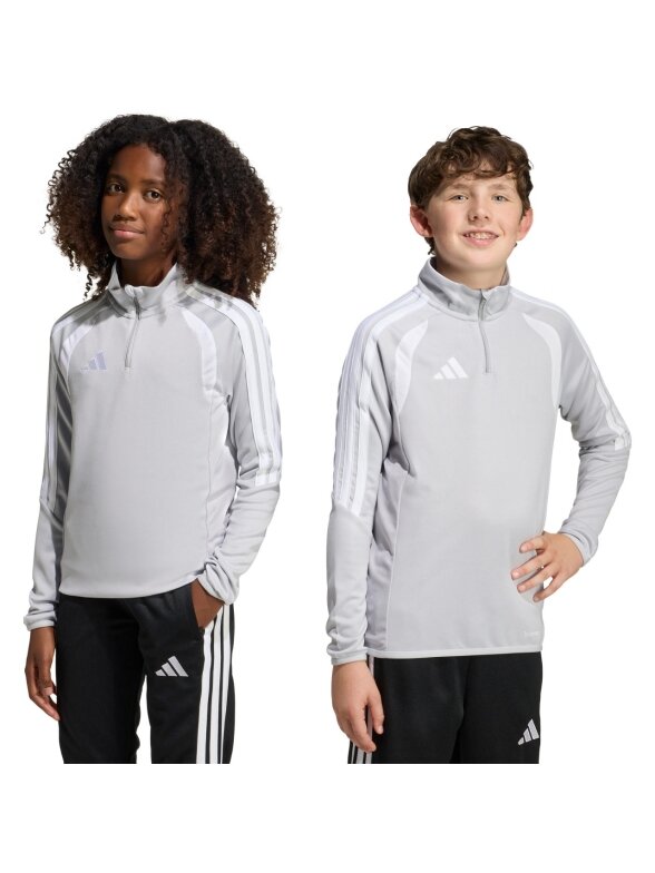 Adidas Tiro 26 League Training Top vaikiška sportinė striukė pilka KC3695 Adidas Tiro 26 League Training Top vaikiška sportinė striukė pilka KC3695