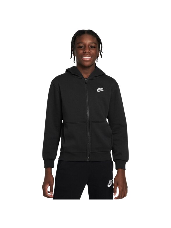 Džemperis vaikams Nike Sportswear Club Fleece juodas FD3004 010 3 Džemperis vaikams Nike Sportswear Club Fleece juodas FD3004 010 3