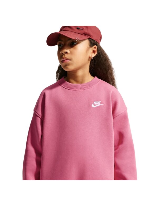 Nike Sportswear Club Fleece vaikiški džemperiai, rožinė FD2923 641 3 Nike Sportswear Club Fleece vaikiški džemperiai, rožinė FD2923 641 3