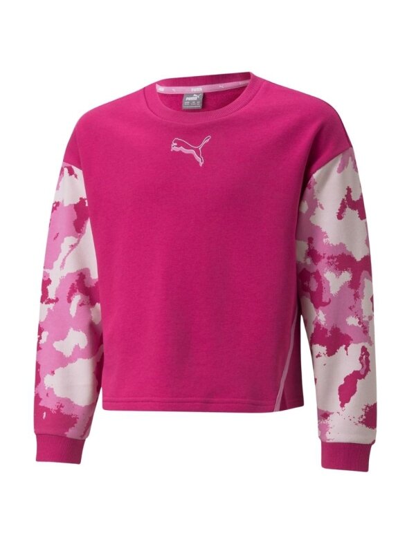 Puma Alpha Crew TR vaikiški džemperiai rožiniai 846941 14