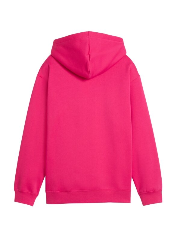 Puma ESS Centered Cat Logo Relaxed Hoodie vaikams džemperis su gobtuvu fuksia 2