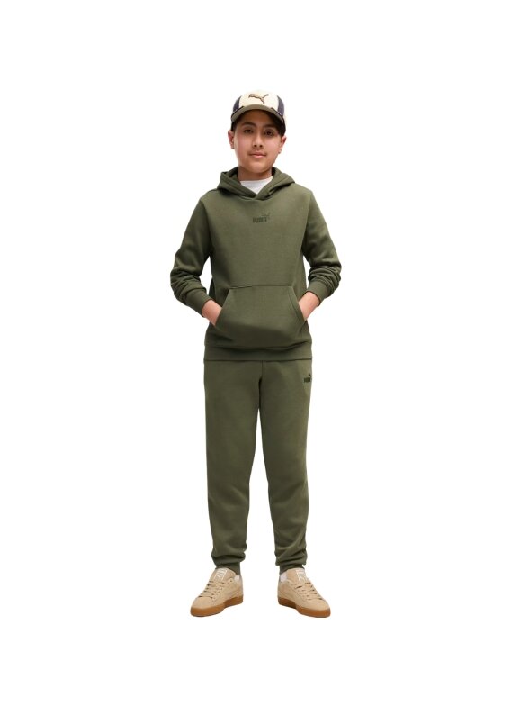 Puma vaikiškas džemperis su gobtuvu ESS Small No.1 Logo Centered Hoodie, chaki spalvos 692976 86 4