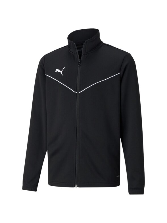 Puma teamRISE Training Poly Jacket Jr vaikiškas džemperis, juodas 657393 03 Puma teamRISE Training Poly Jacket Jr vaikiškas džemperis, juodas 657393 03