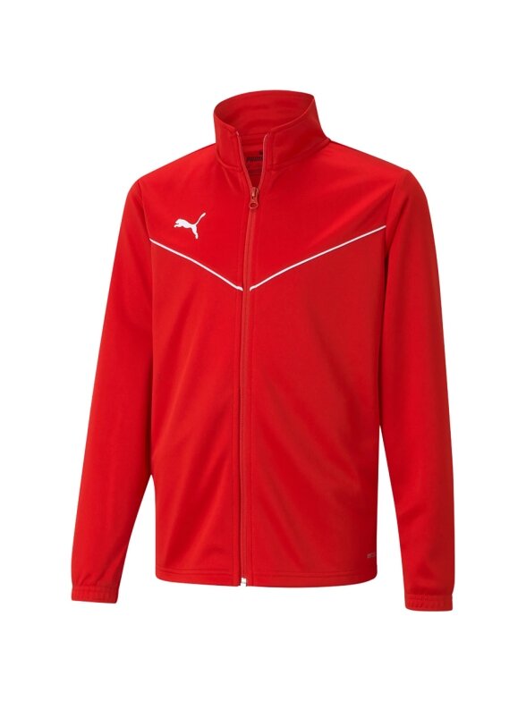 Puma teamRISE Training Poly Jacket Jr vaikiškas džemperis raudonas 657393 01 Puma teamRISE Training Poly Jacket Jr vaikiškas džemperis raudonas 657393 01