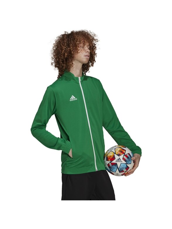 Adidas Entrada 22 Track Jacket vyriškas džemperis žalias HI2135 Adidas Entrada 22 Track Jacket vyriškas džemperis žalias HI2135